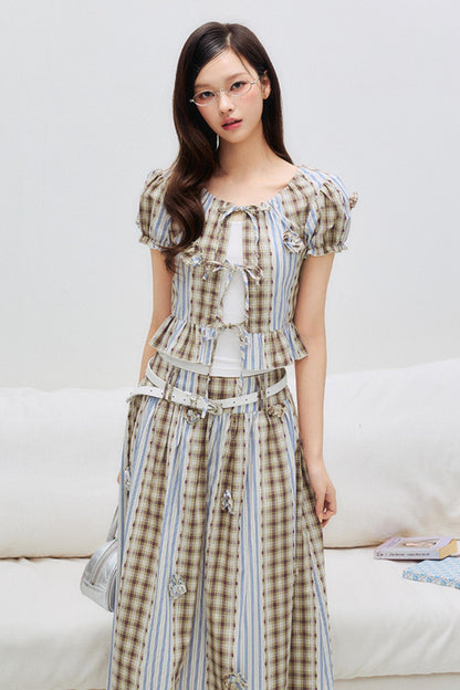 Floral Patchwork Bastier Skirt Set-Up