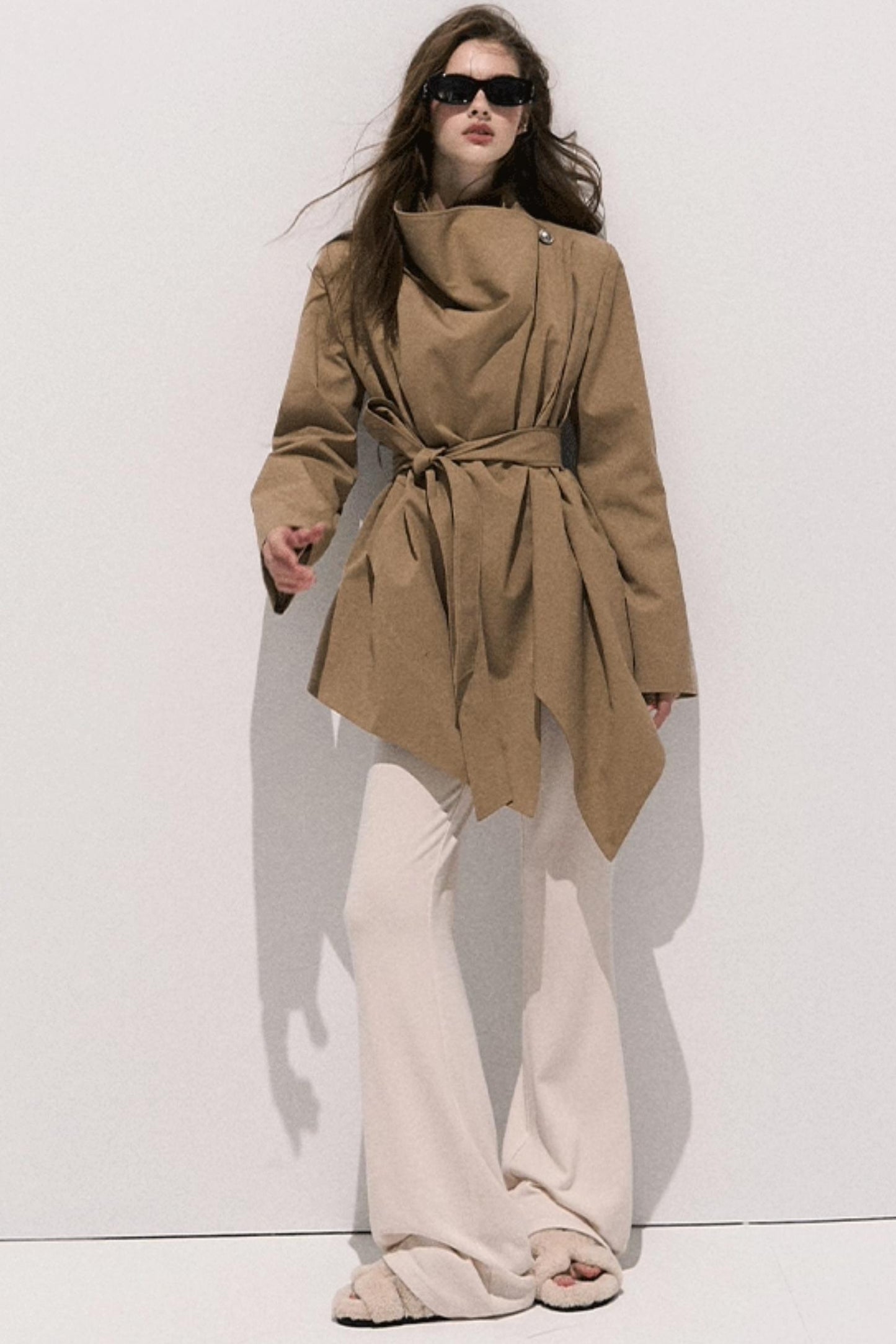 Soft Crew Neck Knitwear Bootcut Trouser Set-Up