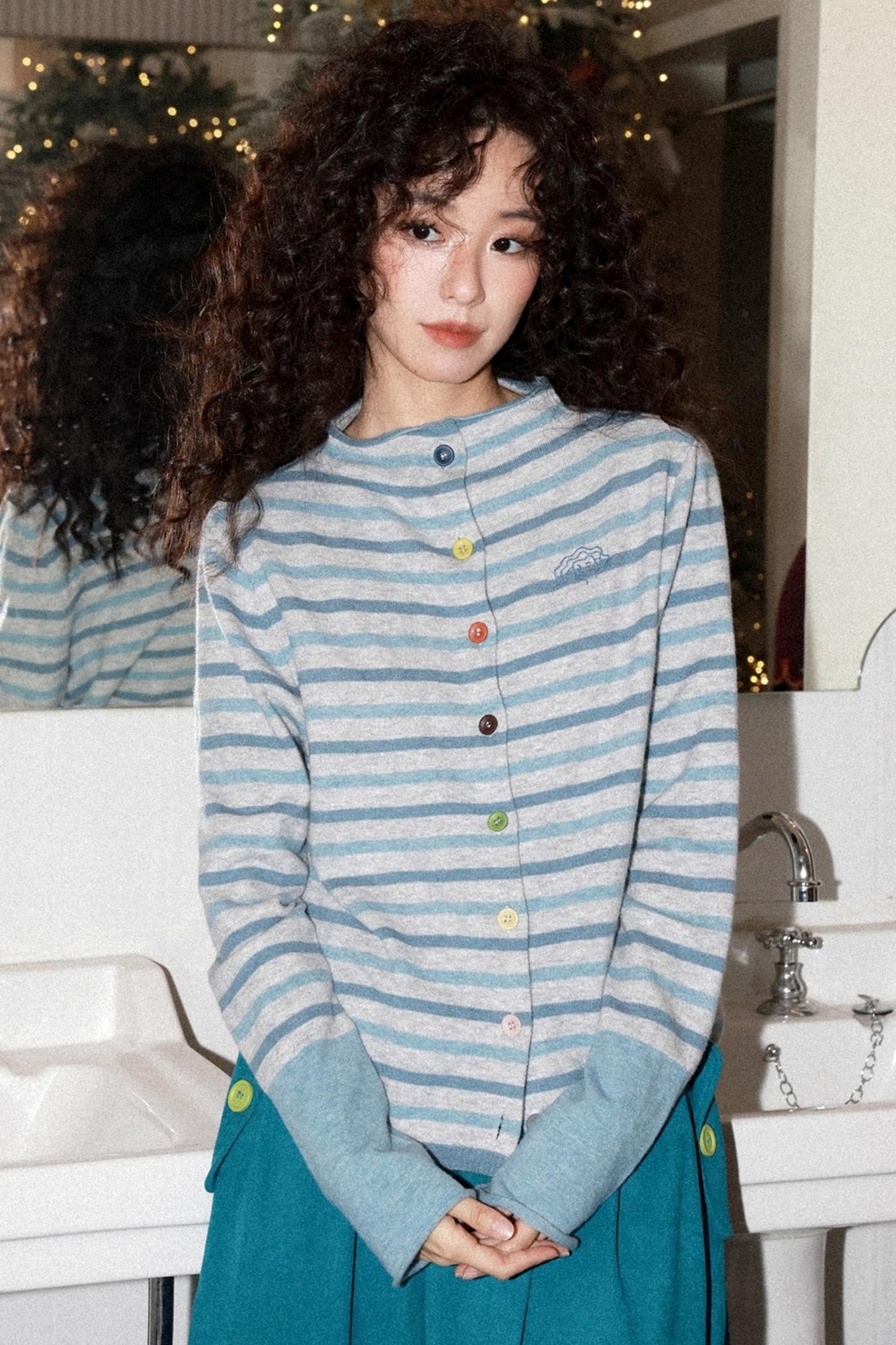 Candy Paper Wool Cardigan Set-Up