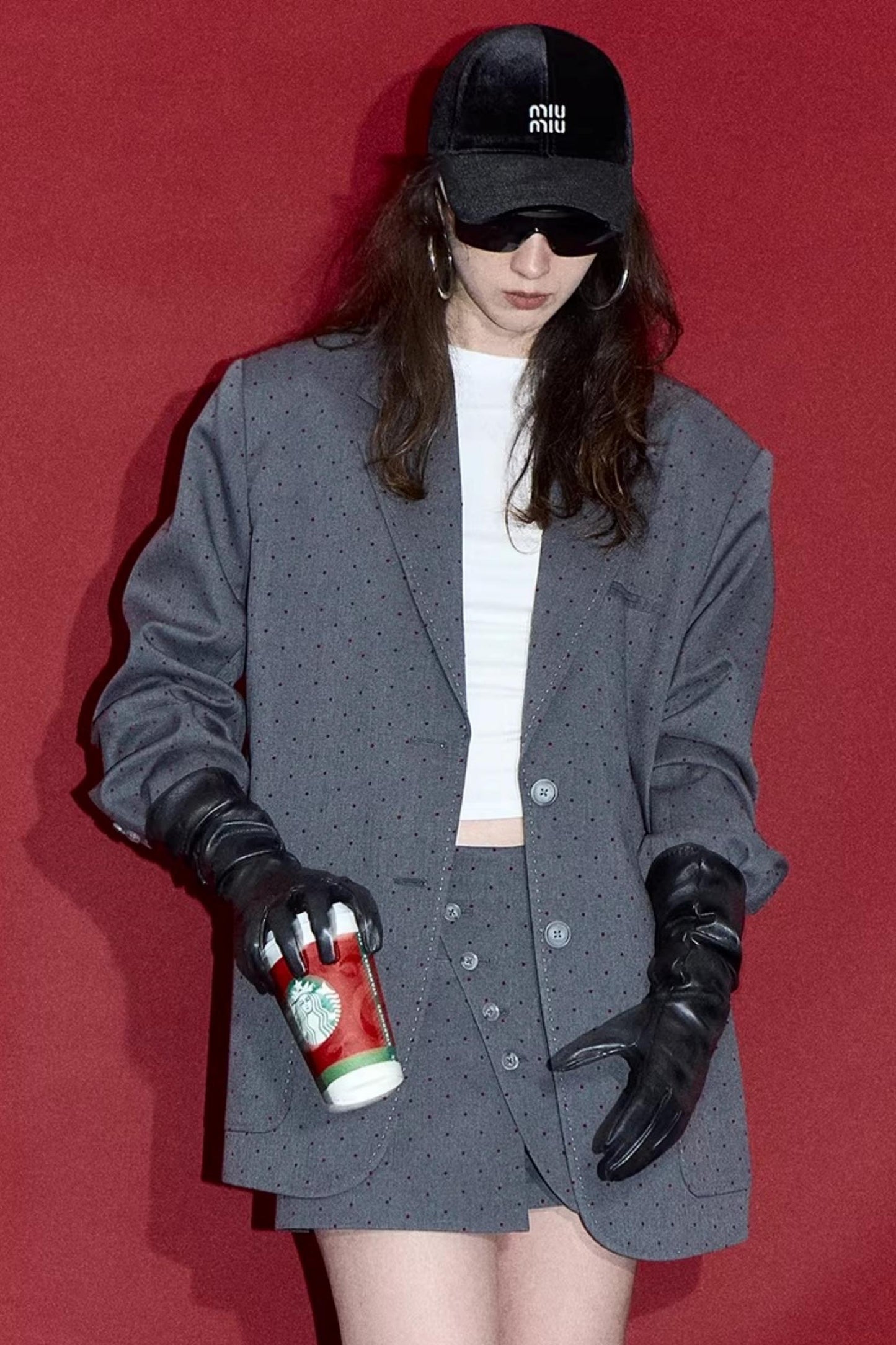 Retro Polka Dot Winter Jacket