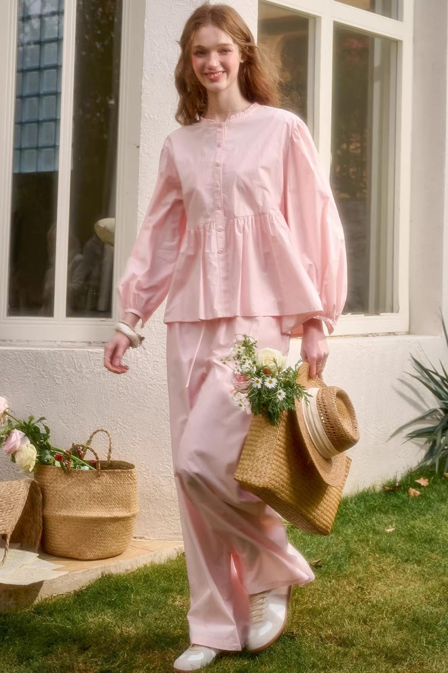 Baby Pink Cotton Comfort Set-Up