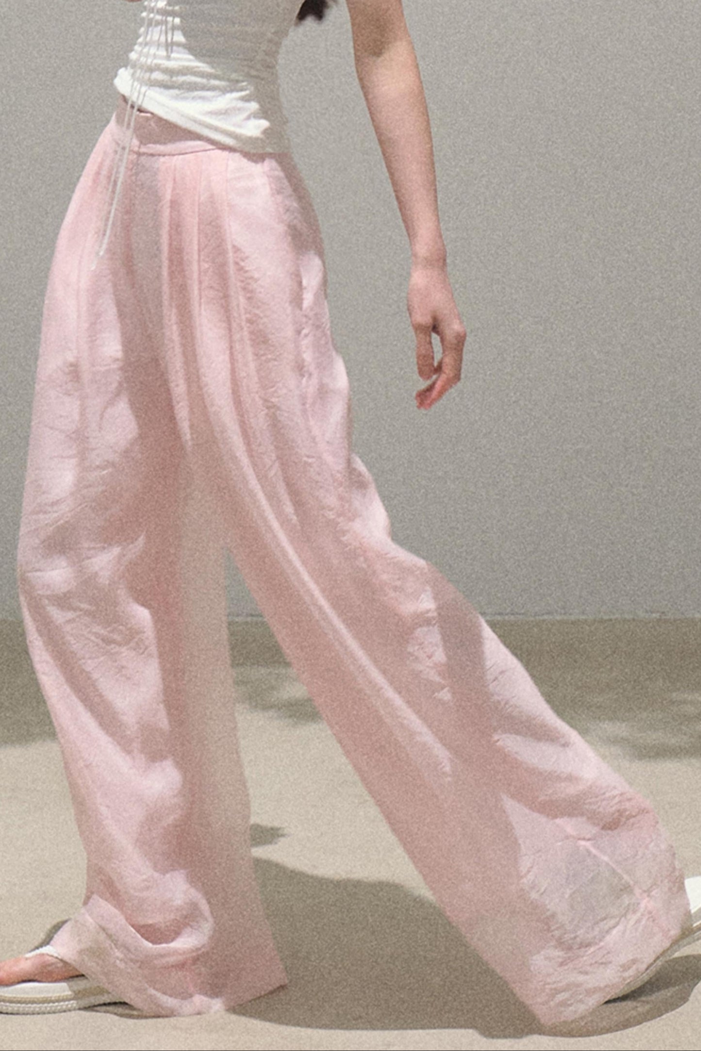 Pearlescent Wide Leg Trousers
