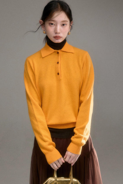 Niche Wool Polo Sweater