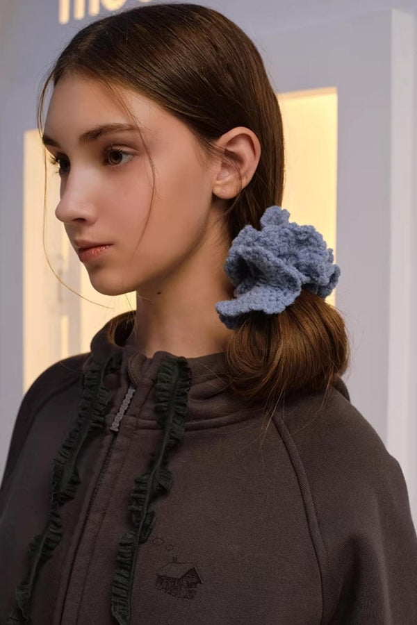 Multi-Color Lace Yarn Hair Tie