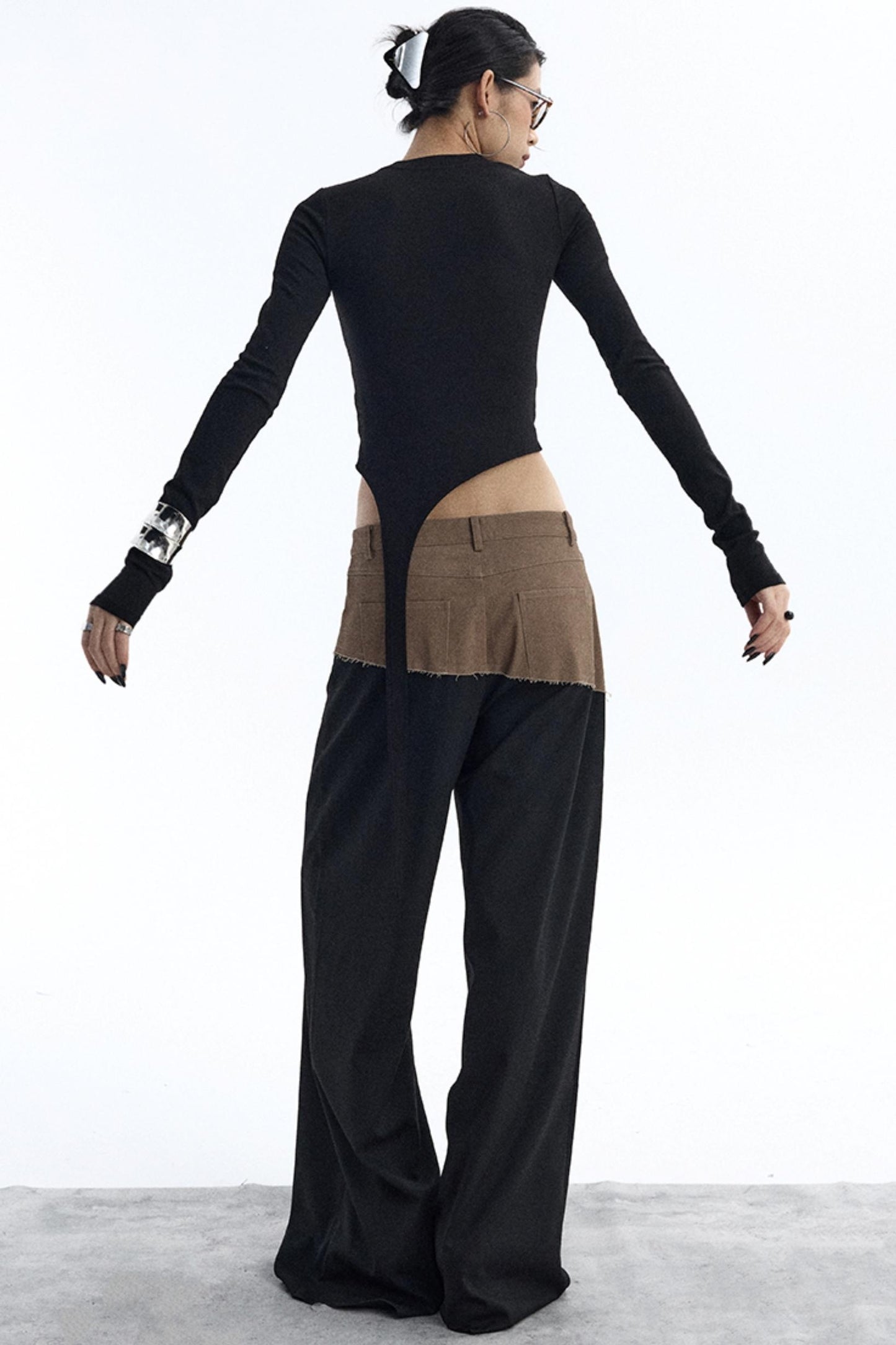 Diagonal Ribbon Asymmetrical Top