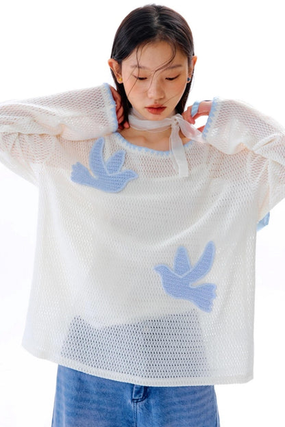 Original Embroidery Knitted T-Shirt