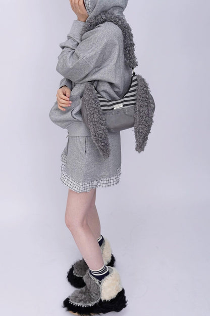 Rabbit Plush Crossbody Bag