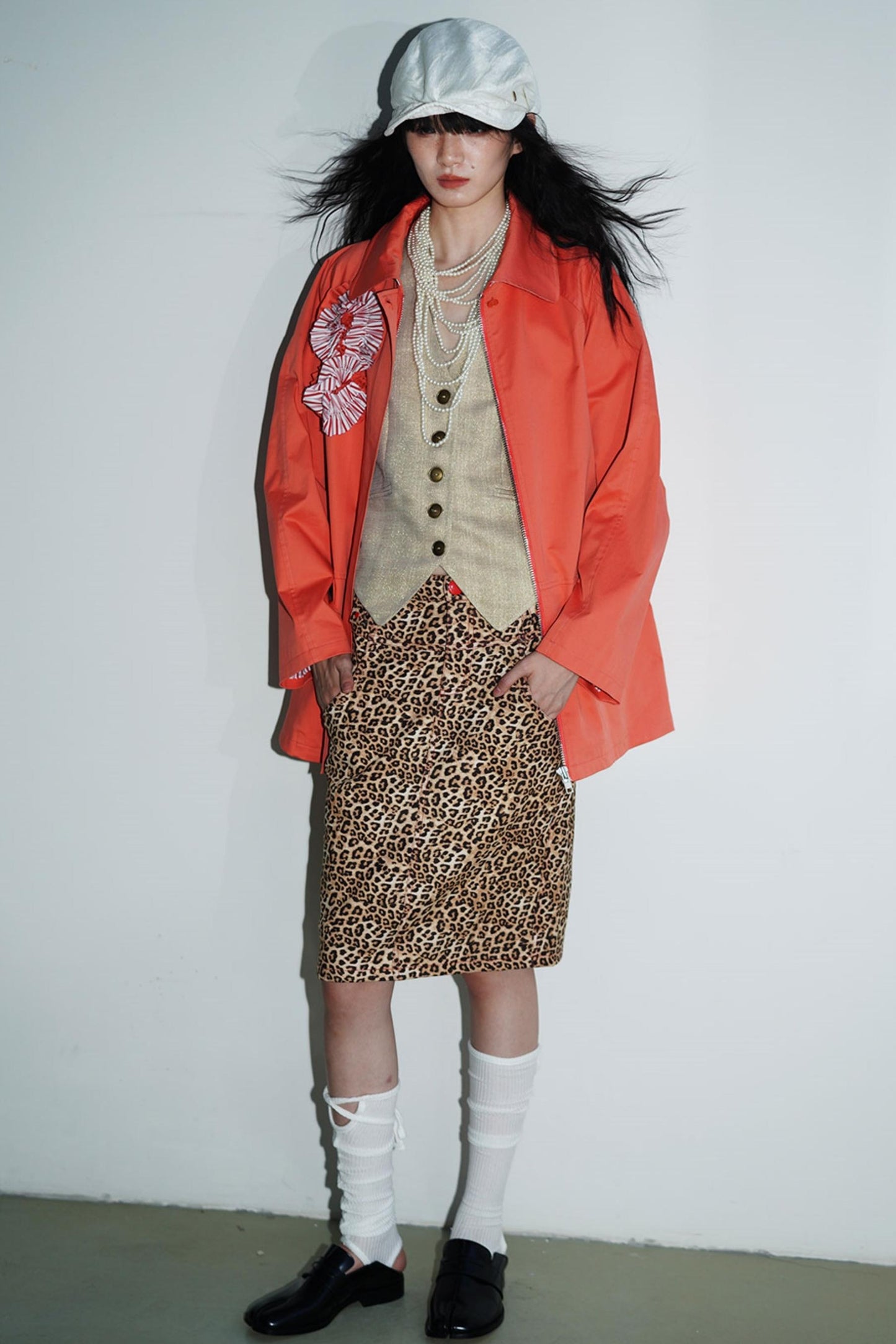 Slim Vintage Linen Layered Vest