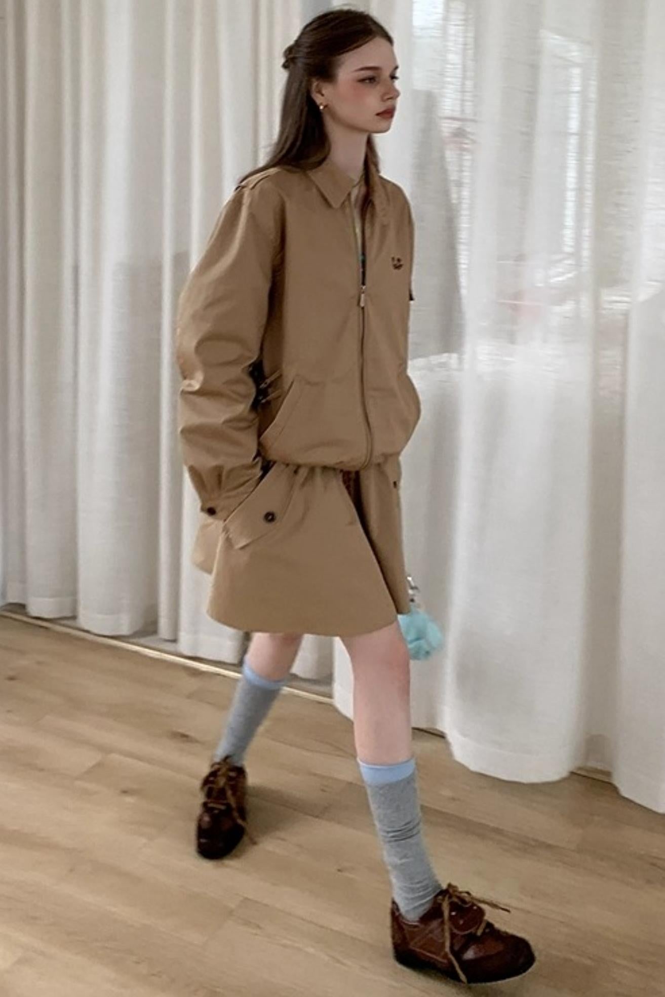 Drawstring A-line Aargo Skirt