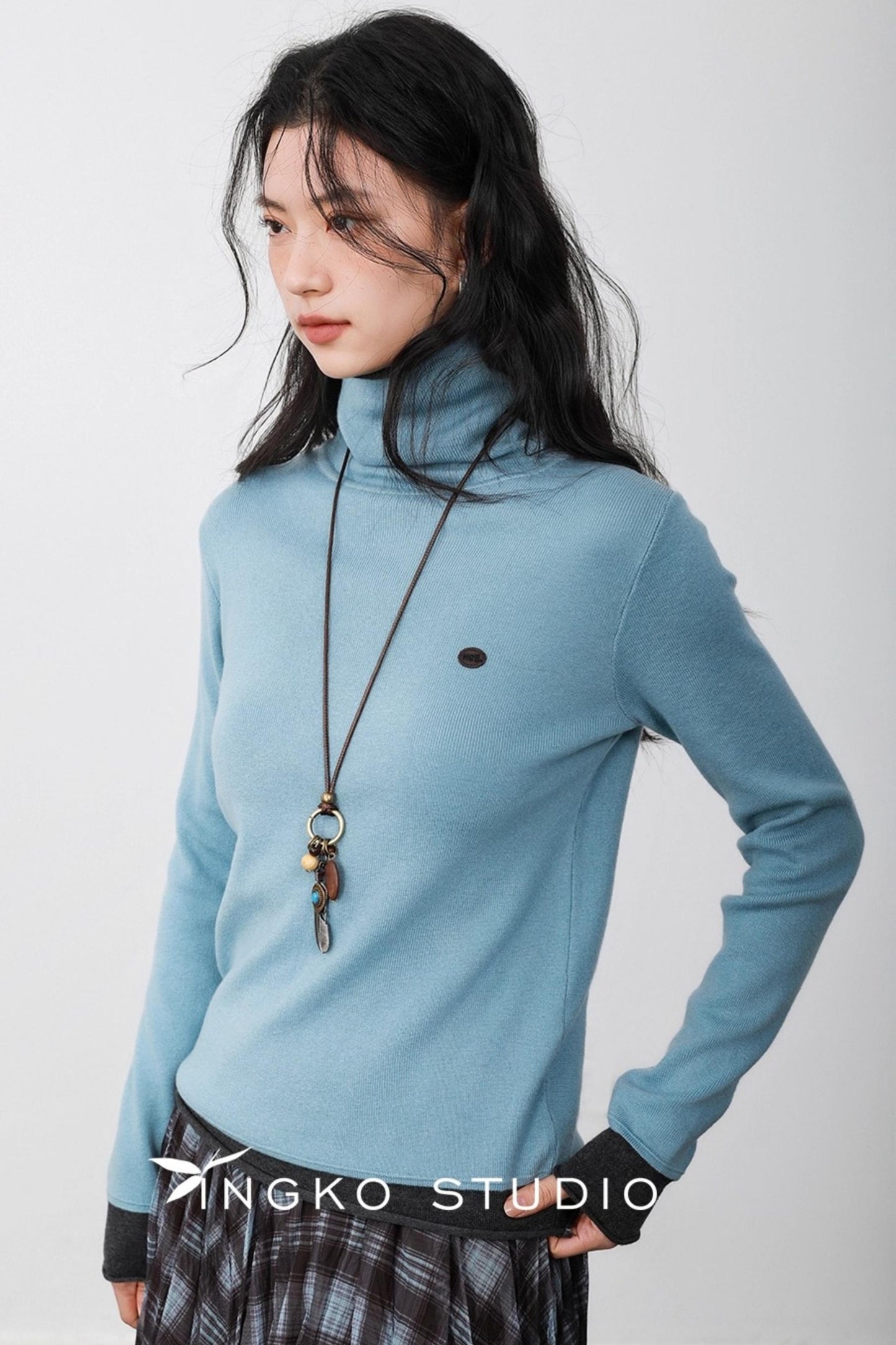 Haze Blue Two-Piece Sweater