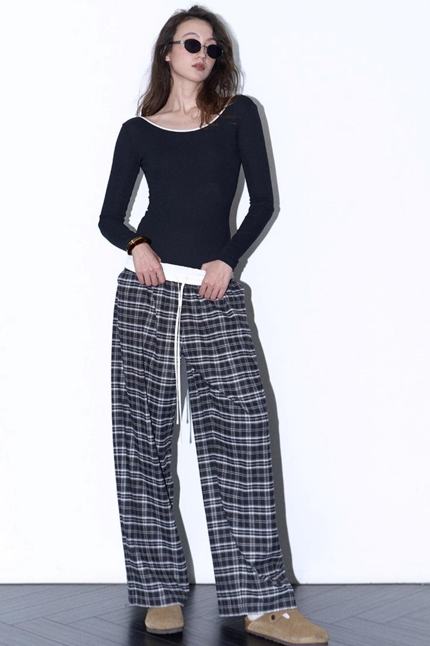 Striped Backless Jumpsuit Design Top