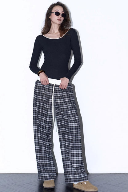 Striped Backless Jumpsuit Design Top