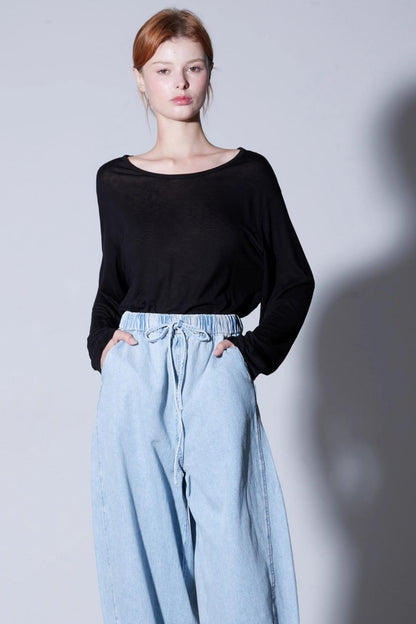 Soft Mulberry Silk Relaxation T-Shirt