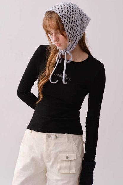 Hand-Crocheted Wool Blend Scarf