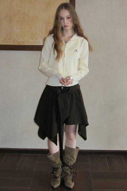 Poetic Rococo Asymmetrical Skirt