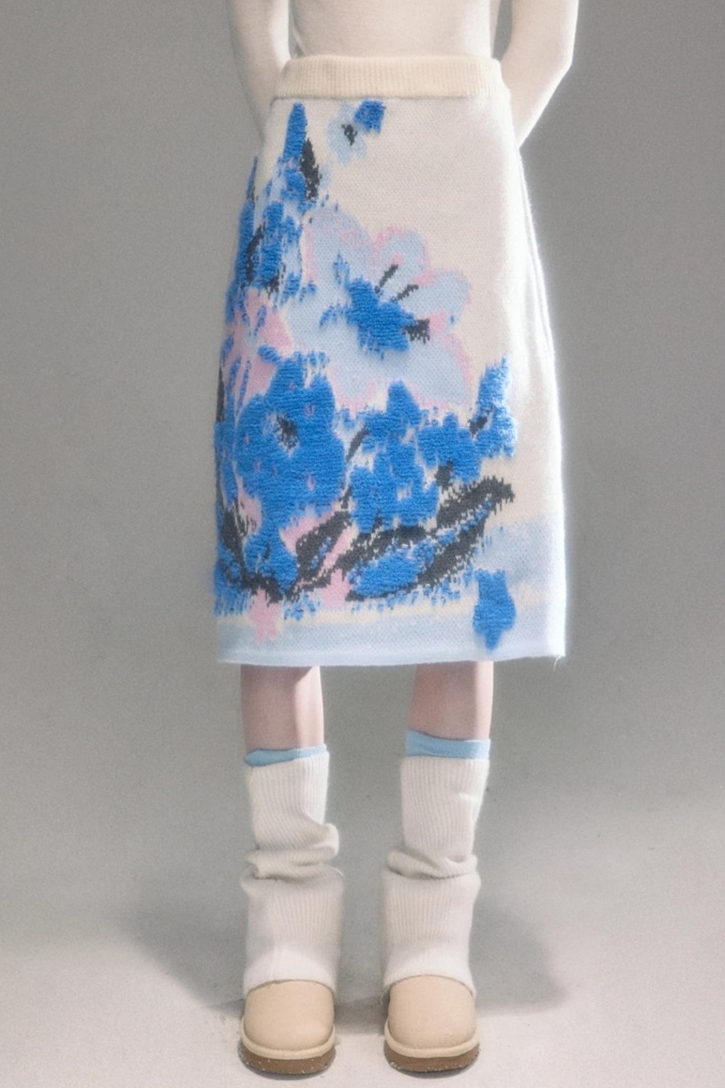 Oil Painting Jacquard Wool Sweater Set-Up