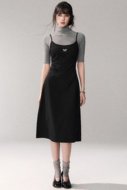 Retro Pure Cotton A-Line Dress