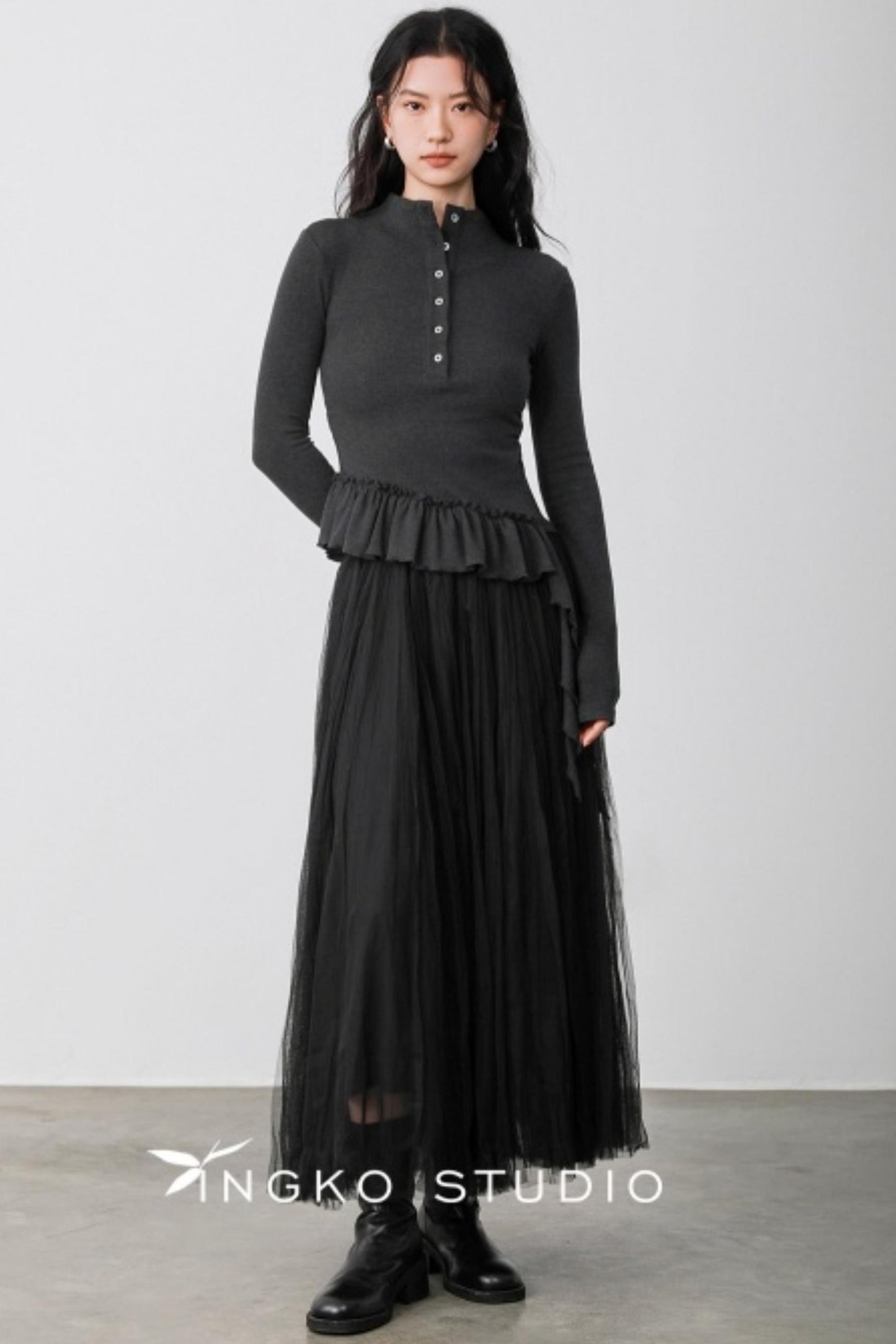 Smoke Gray Deconstructed T-shirt