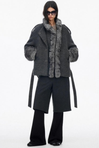 High-End Layered Bootcut Pants