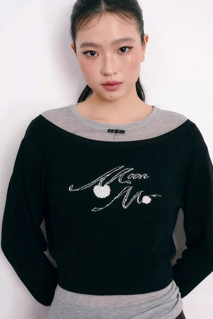 Cherry Jacquard Merino Wool Top