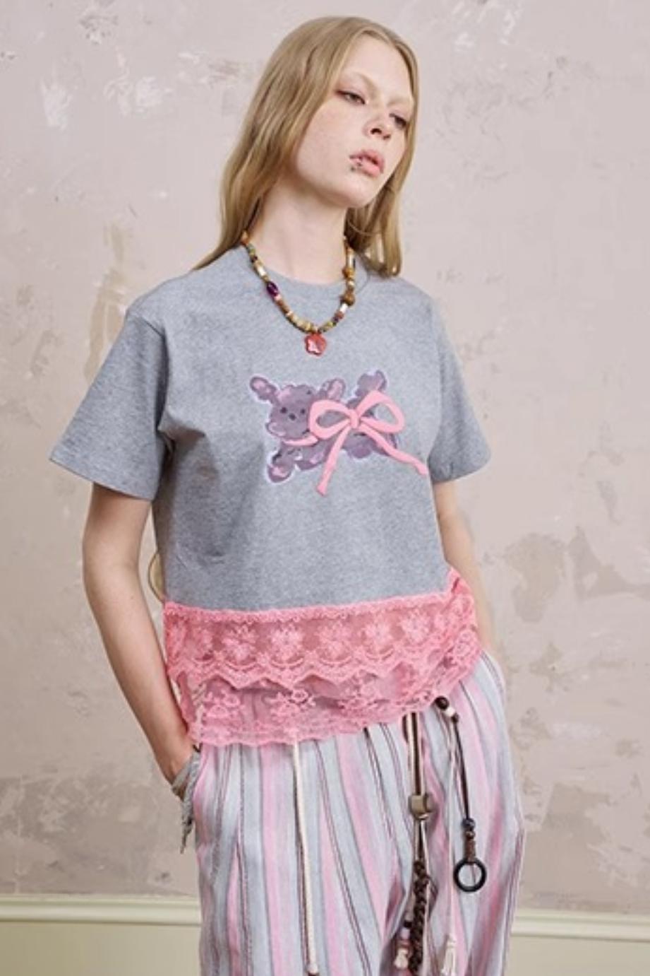 Summer Bow-Detail Running Tee