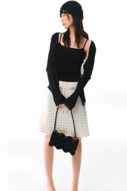 Soft Silhouette Bell Sleeve Knit Cardigan