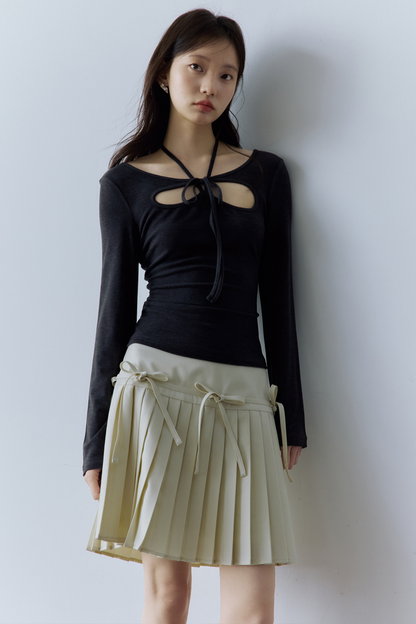 Dekonstruiertes Balletcore Strickoberteil