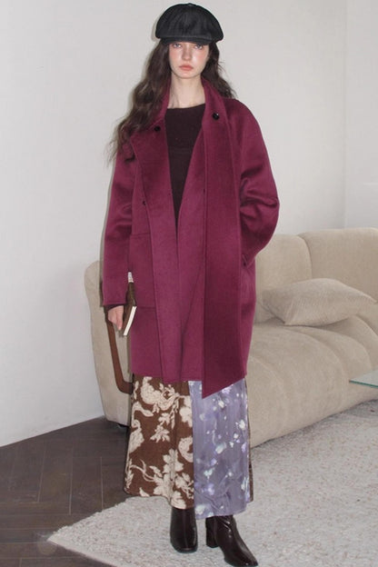 Retro Jacquard Taro Purple Skirt