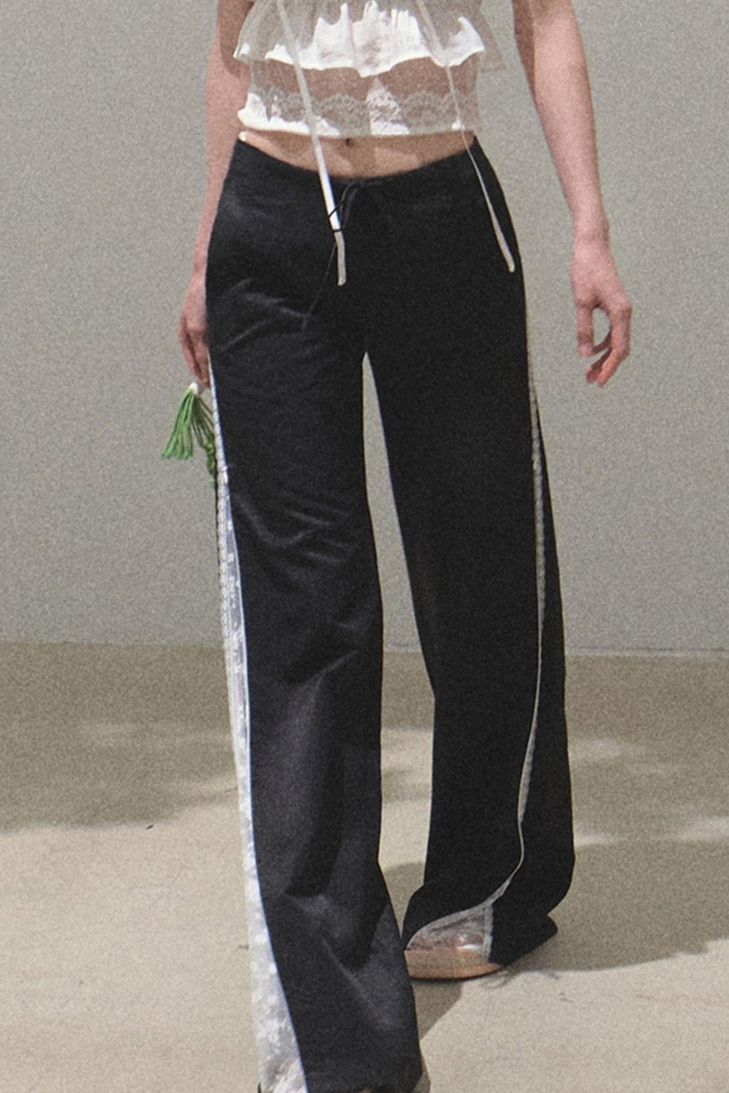 Copper Tencel Wide-Leg Pants