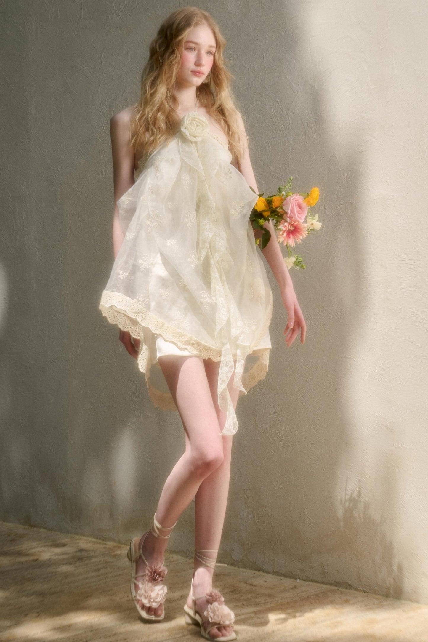 Breeze Halter Lace Dress