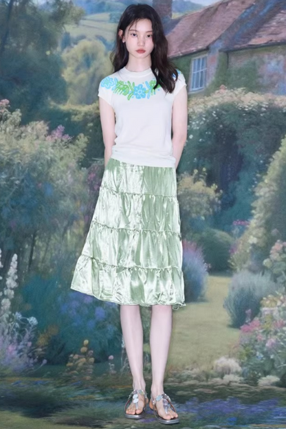 Little Horse Jacquard Cotton Top