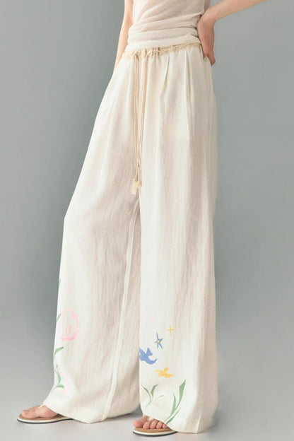 Morning Dew Tulip Tencel Linen Strappy Set-Up