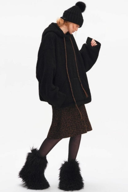 Leopard Print Fishtail Skirt