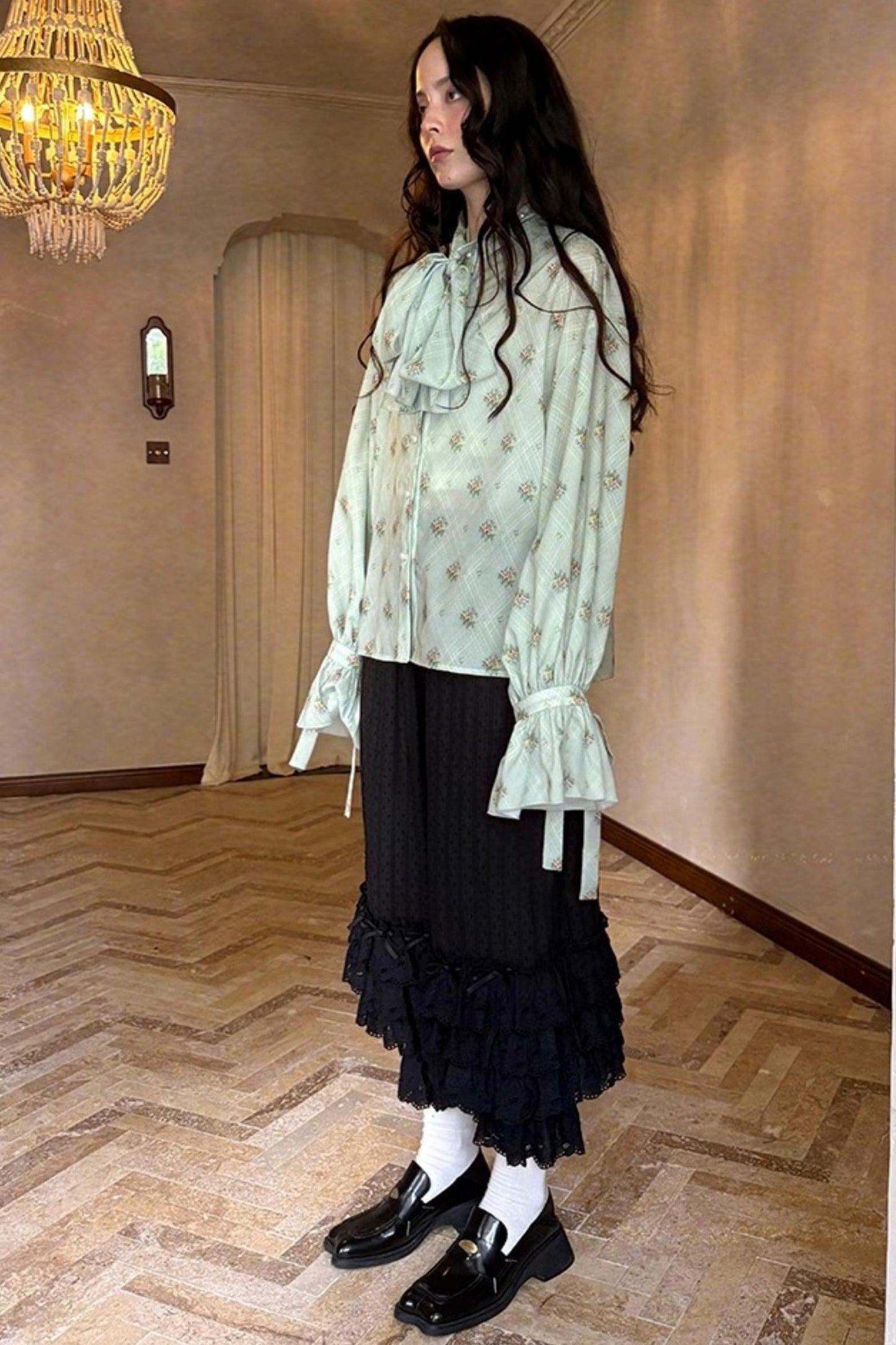 Fairy Tale Jacquard Puff Shirt