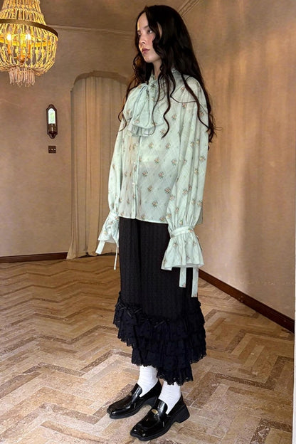 Fairy Tale Jacquard Puff Shirt