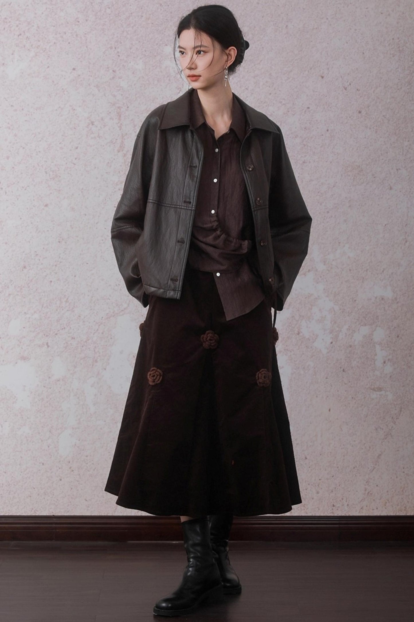 Caramel Coffee Leather Jacket