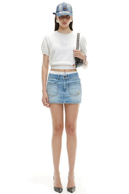 Embossed Pony Knit Tee