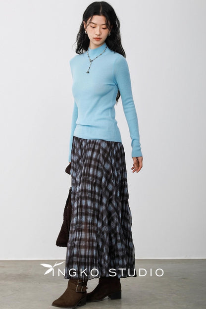 Light Blue Round Neck Sweater