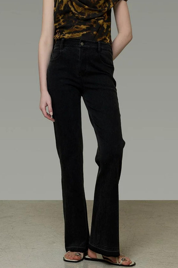 Slimming Flared Black Jeans