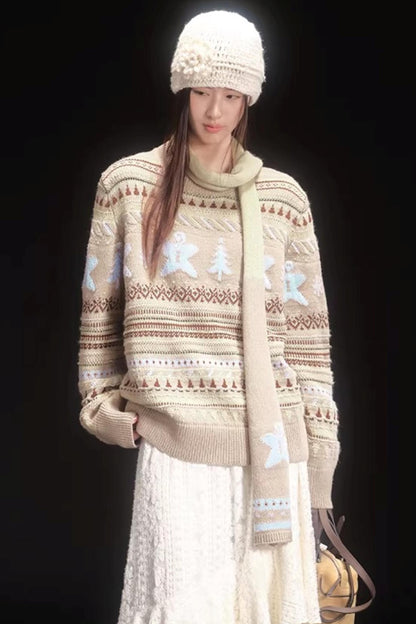 Gingerbread Fair Isle Sweater Set