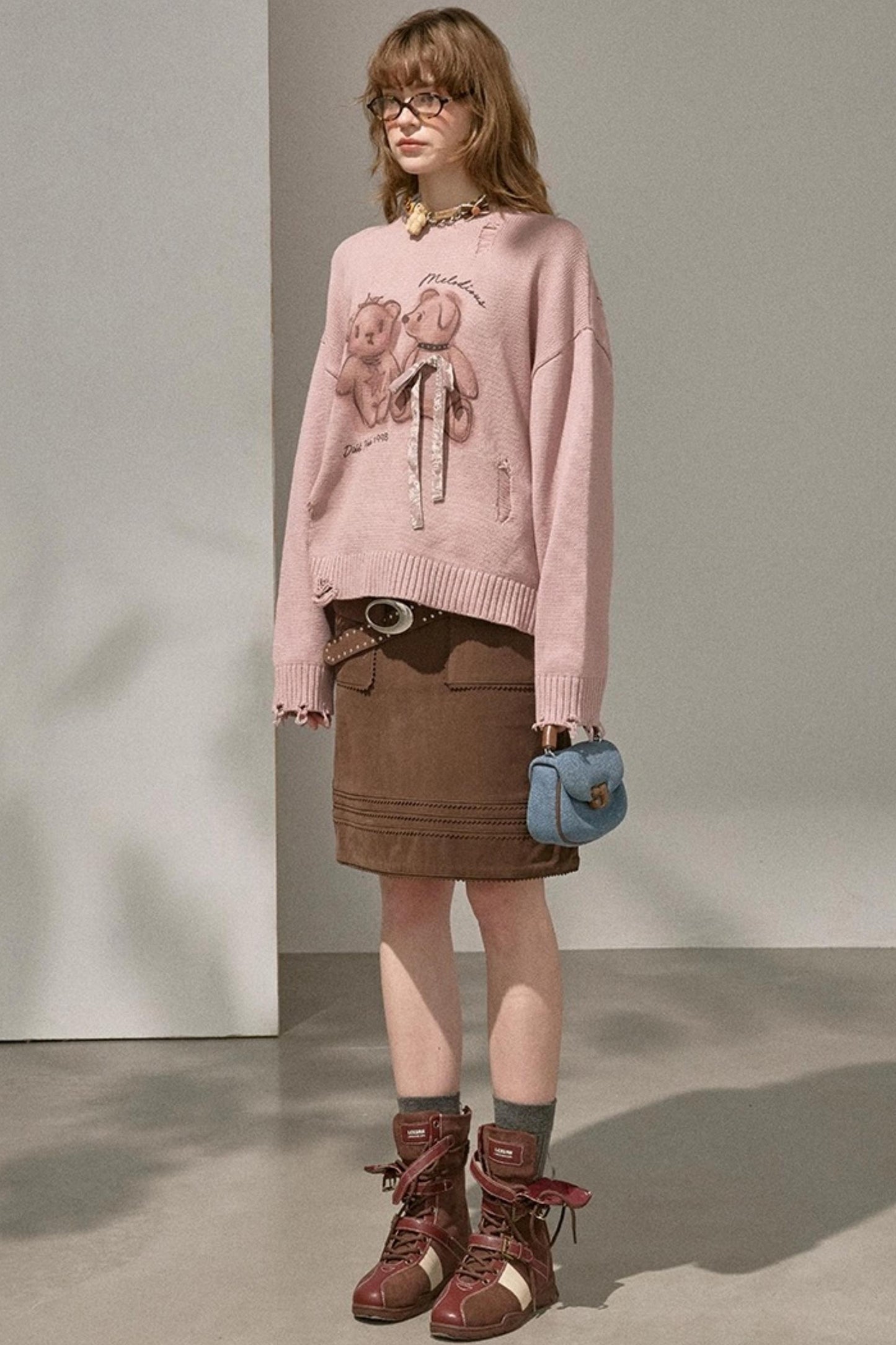 Bear Knitted Sweater