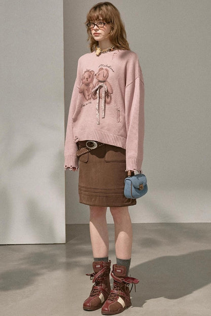 Bear Knitted Sweater