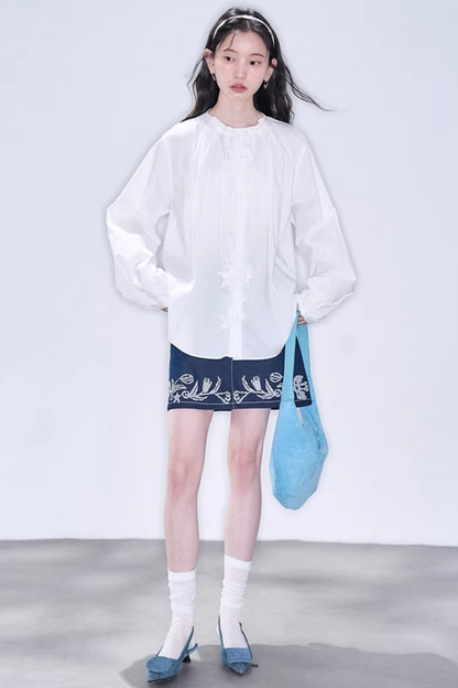 Jasmine Floral Lace Blouse