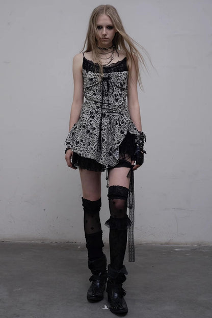 Heart Lace Camisole Dress