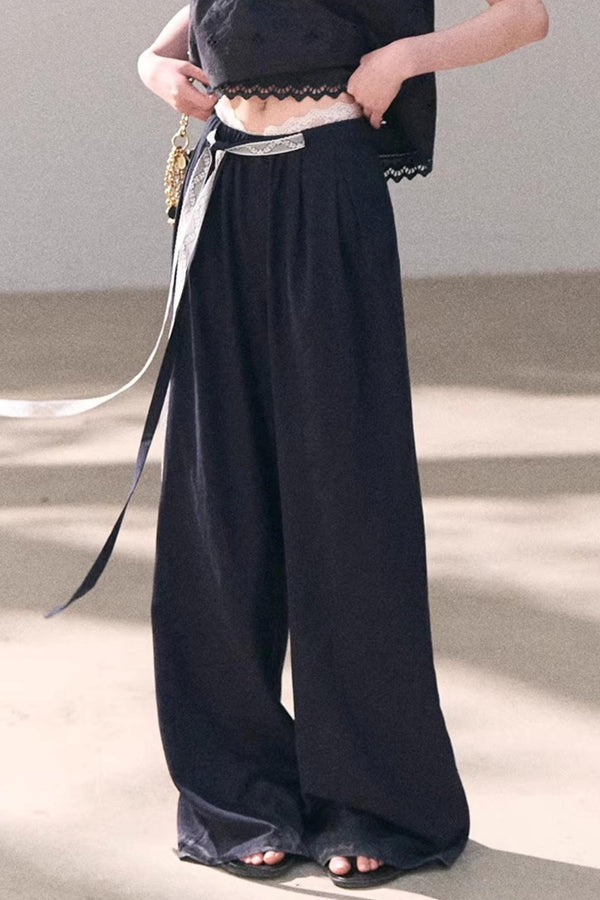 Lyocell Linen Lace Pants