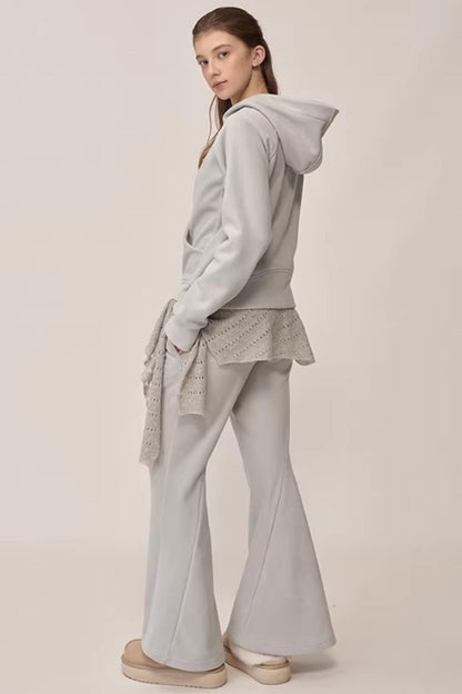 Double-Sided Fleece Hooded Jacket Set-Up