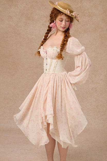 Custom Jacquard Corset Top