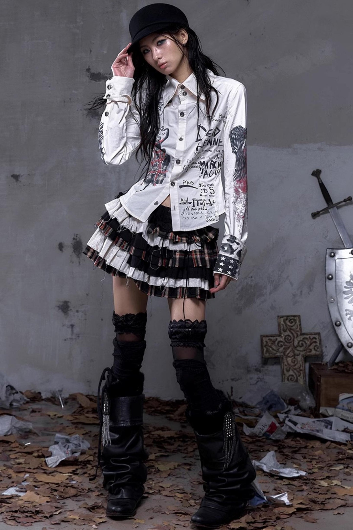 Vintage Rebel Slim Fit Long Sleeve Shirt