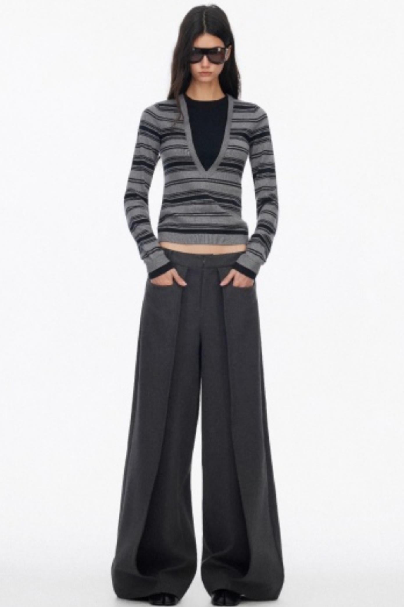 Luxury Pleated Draped Pants