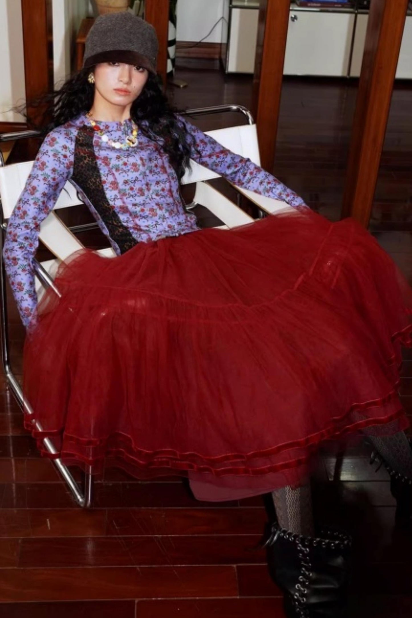 Vintage Leopard Velvet T-Shirt